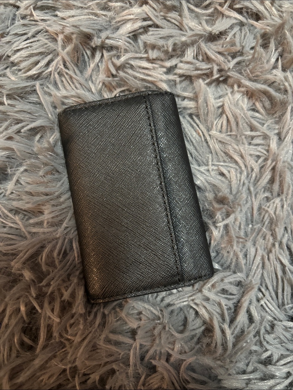 Michael Kors Black Saffiano Leather 5 Hook Key Holder Wallet Case - Picture 5 of 5